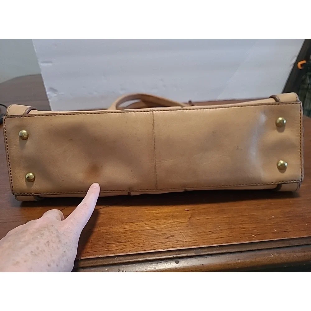 FOSSIL Vintage Reissue Carmel Tan Shoulder Tote Purse Bag Leather